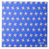 Kunst-Keramik-Fliese: John-Farbstoff. Kornische Fliese (Vorderseite)