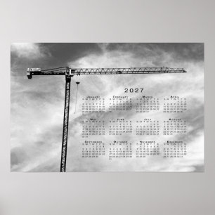 Kunst-Konstruktionskran-Foto-Kalender 2027 Poster