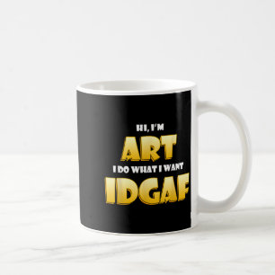 Kunst Kostüm IDGAF Lustiges Meme Halloween Kostüm  Kaffeetasse