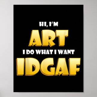Kunst Kostüm IDGAF Lustiges Meme Halloween Kostüm Poster