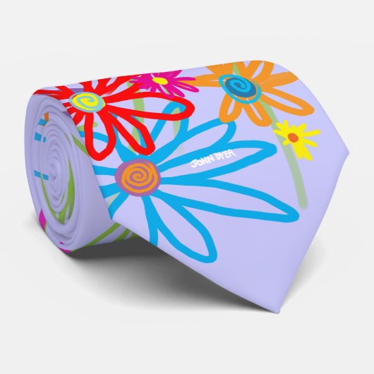 Kunst-Krawatte: Blumen-Bündel Krawatte (Gerollt)