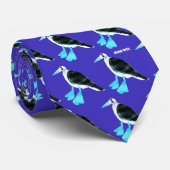 Kunst-Krawatte: Galapagos-Vögel Krawatte (Gerollt)