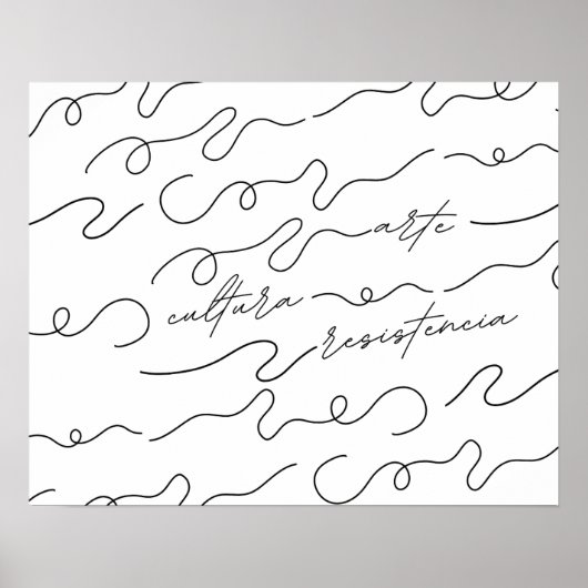 Kunst, Kultur, Resistencia Poster (Vorne)