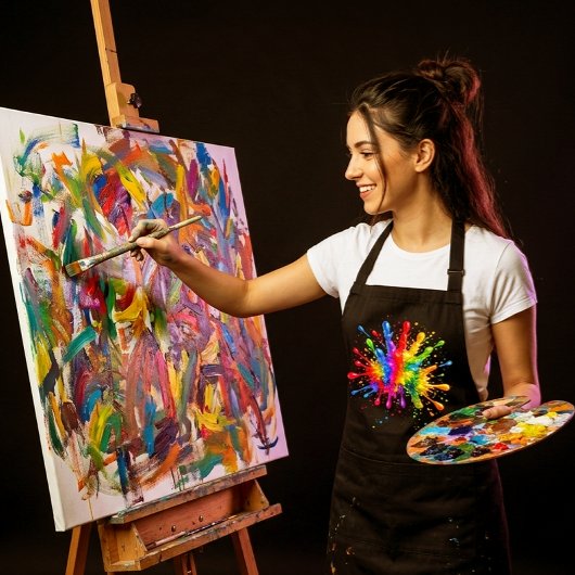 Kunst Künstler Maler Farbige Malerei  Schürze