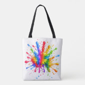 Kunst Künstler Maler Farbige Malerei  Tasche (Rückseite)