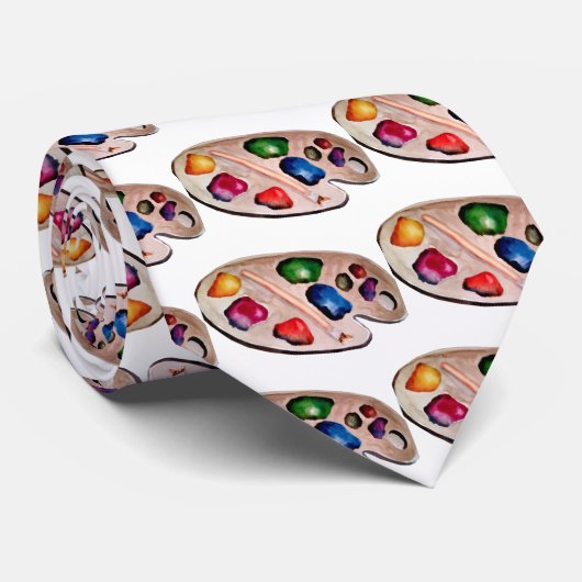 Kunst-Künstler-Studio-Palette malt Krawatte (Gerollt)