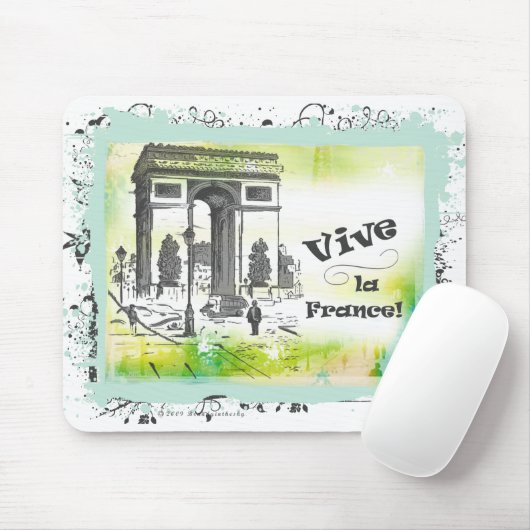 Kunst L'Arc de Triomphe Collage Mousepad (Mit Mouse)