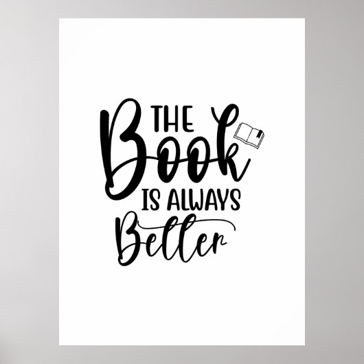Kunst lesen Das Buch ist immer besser Poster (Vorne)