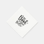 Kunst lesen Das Buch ist immer besser Serviette (Ecke)