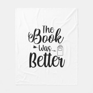 Kunst lesen Das Buch war besser Fleecedecke