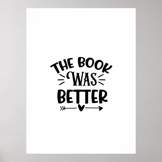 Kunst lesen Das Buch war besser Poster (Vorne)