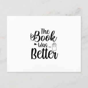 Kunst lesen Das Buch war besser Postkarte