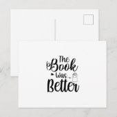 Kunst lesen Das Buch war besser Postkarte (Vorne/Hinten)