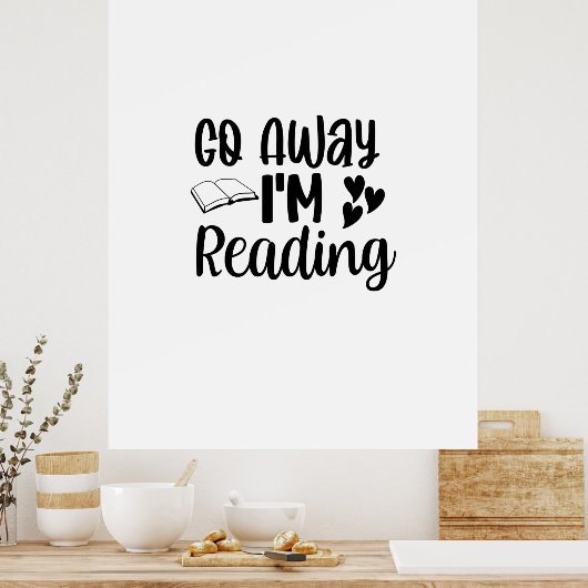 Kunst lesen geht weg, ich lese poster (Küche)