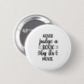 Kunst lesen urteilt niemals ein Buch nach seinem F Button (Vorne & Hinten)