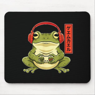 Kunst Lustiger Japanischer Gamer Frosch Vintage Ga Mousepad