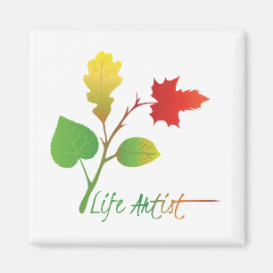 Kunst, mach Leben zur Kunst: Inspirierender Spruch Magnet