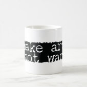 Kunst machen, nicht Krieg Kaffeetasse (Mittel)