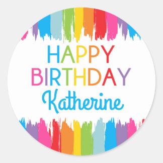 Kunst-Malerei Geburtstagsparty Sticker