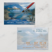 Kunst-Malerei - Geschäft, Visitenkarte (Vorne/Hinten)