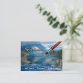 Kunst-Malerei - Geschäft, Visitenkarte (Stehend Vorderseite)