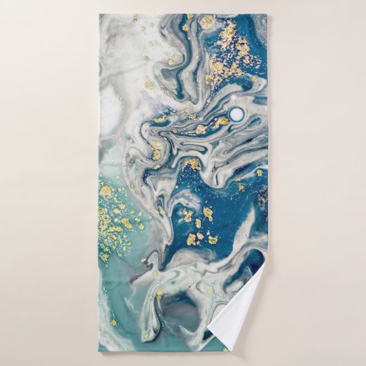 Kunst, Malerei - Natürliche graue Farbe: metallisc Badehandtuch (Badehandtuch)