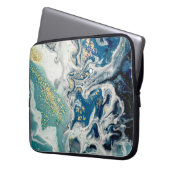 Kunst, Malerei - Natürliche graue Farbe: metallisc Laptopschutzhülle (Vorderseite Links)