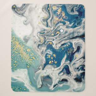 Kunst, Malerei - Natürliche graue Farbe: metallisc Sherpadecke