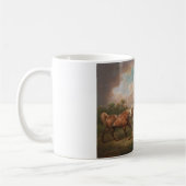 Kunst-Malerei-Öl-Pferdeschicksal Charless Towne Kaffeetasse (Links)