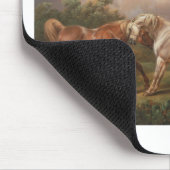 Kunst-Malerei-Öl-Pferdeschicksal Charless Towne Mousepad (Ecke)