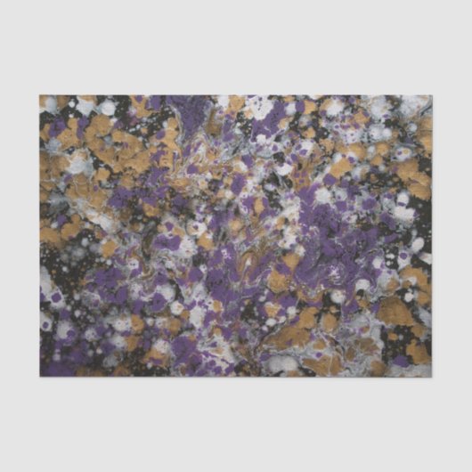 Kunst-Malerei-Splitter u. Gold Seidenpapier (Vorderseite)