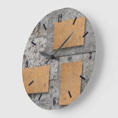 Kunst mit Beton, abstrakte Wanduhr (Winkel)