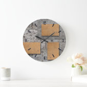 Kunst mit Beton, abstrakte Wanduhr (Zuhause)