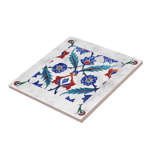 Kunst mit Blumen Fliese (Seite)