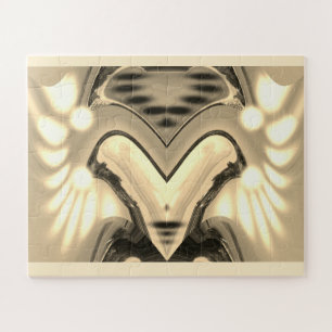 Kunst mit goldenen Geisterschwingen Puzzle