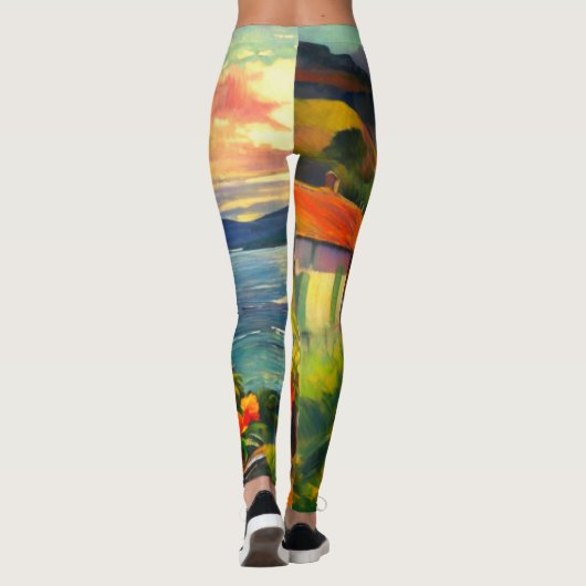 Kunst mit jedem Schritt Leggings (Rückseite)