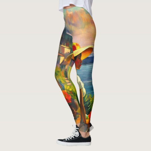 Kunst mit jedem Schritt Leggings (Links)