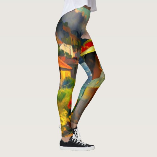 Kunst mit jedem Schritt Leggings (Rechts)