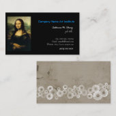 Kunst, Mona Lisa, Leonardo Da Vinci Visitenkarte (Vorne/Hinten)