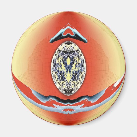 Kunst nach Außerirdischen - Medallion Magnet (Vorne)