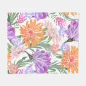 Kunst nahtlose Blumenmuster. Morgenruhm, Ipomoe Fleecedecke (Vorderseite (Horizontal))