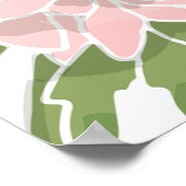 Kunst nahtlose Blumenmuster. Morgenruhm, Ipomoe Poster (Ecke)