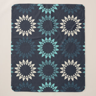 Kunst nahtloses Muster. Volksmotiv. Vintage-Geomet Sherpadecke