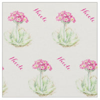 Kunst-Namengewebe des Primel-Aquarells botanisches