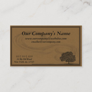 Kunst, Natur, Earth Toned Business Card Visitenkarte