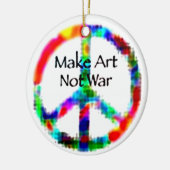 Kunst nicht Krieg Keramik Ornament (Links)