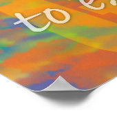 Kunst nicht Waffen Poster (Ecke)