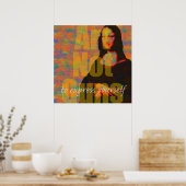 Kunst nicht Waffen Poster (Küche)