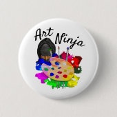 Kunst Ninja Button (Vorderseite)