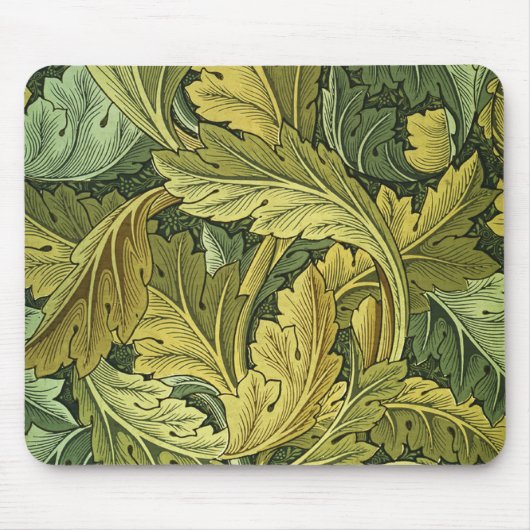 Kunst Nouveau Acanthus-Blatt Mousepad (Vorne)
